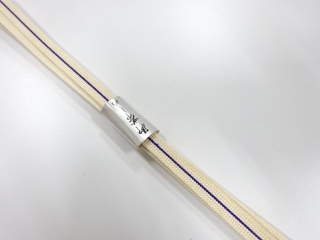  未使用品　正絹　帯留め用　手組三分紐